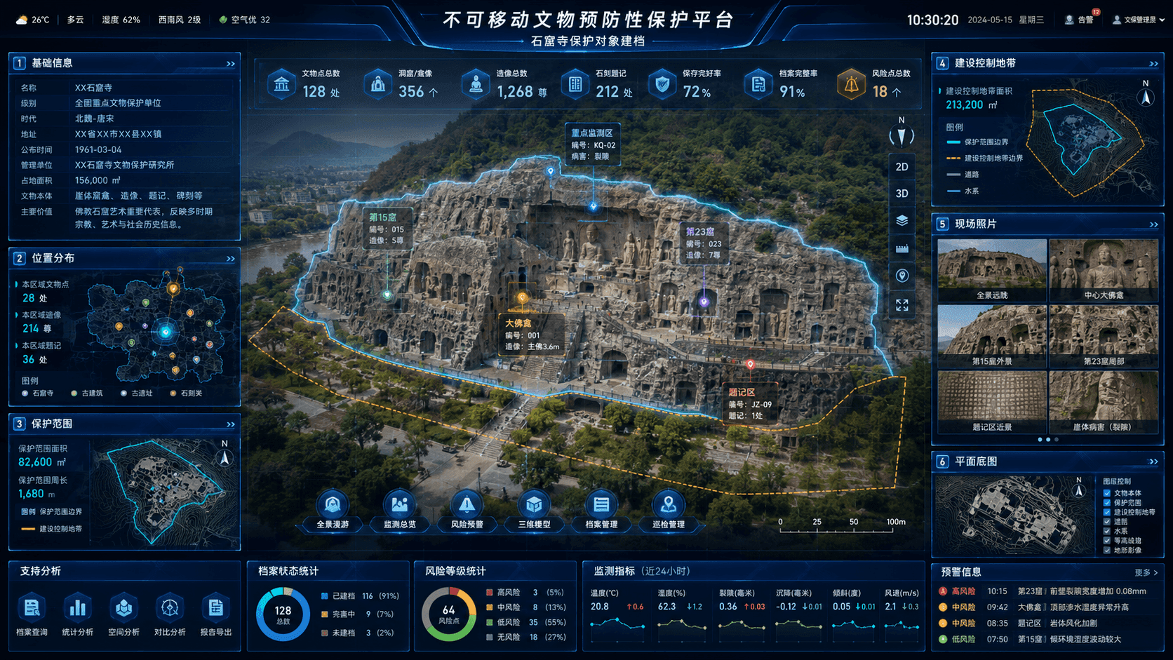 保护对象与空间建档功能配图